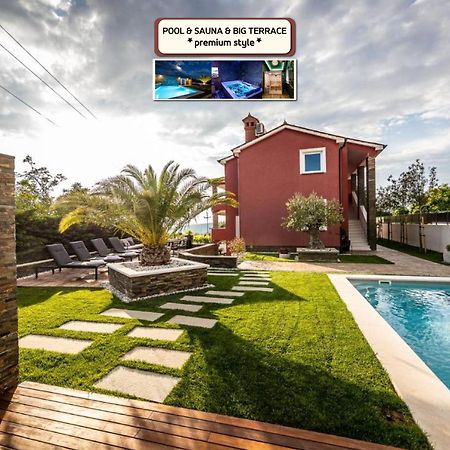 Villa Sunset Pool & Spa Apartments Zgornje Skofije Exteriér fotografie