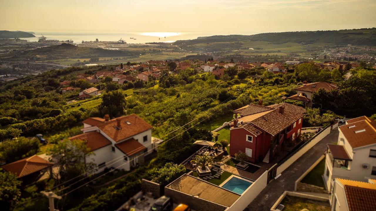 Villa Sunset Pool & Spa Apartments Zgornje Skofije Exteriér fotografie
