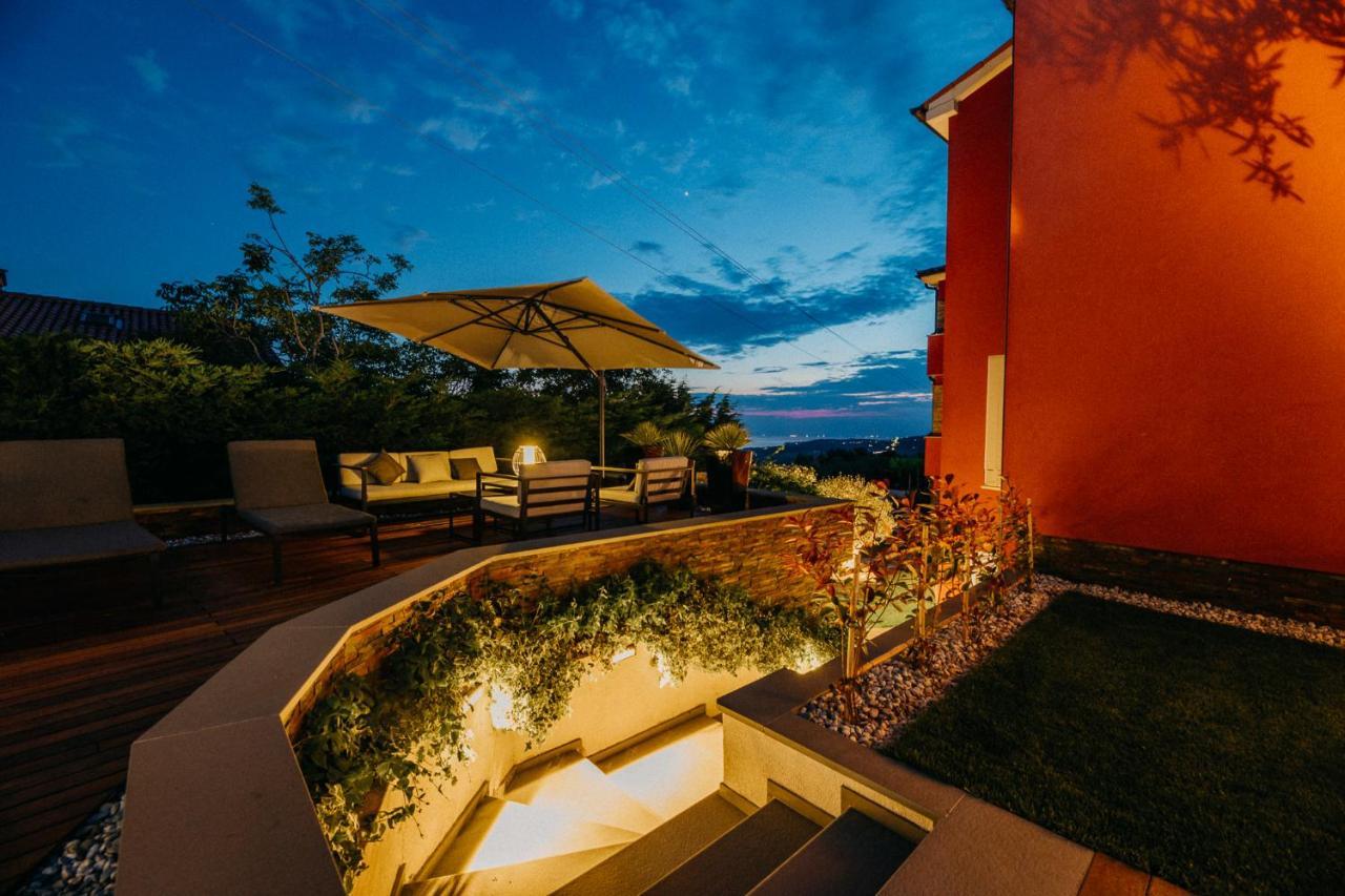 Villa Sunset Pool & Spa Apartments Zgornje Skofije Exteriér fotografie