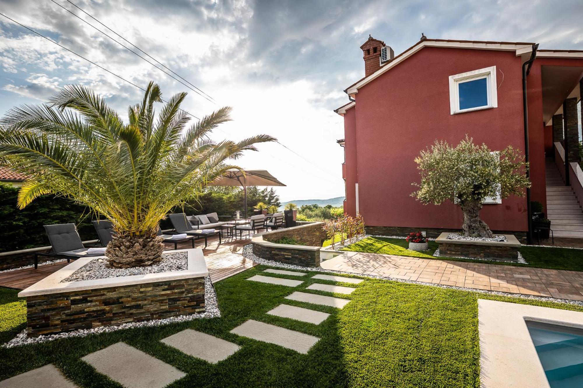 Villa Sunset Pool & Spa Apartments Zgornje Skofije Pokoj fotografie